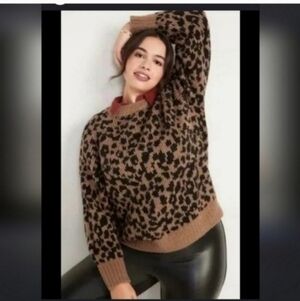 Nwt old navy 2x leapord sweater